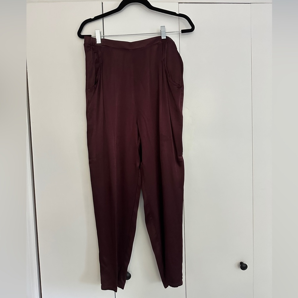Nation LTD Deep Burgundy Women's Trousers